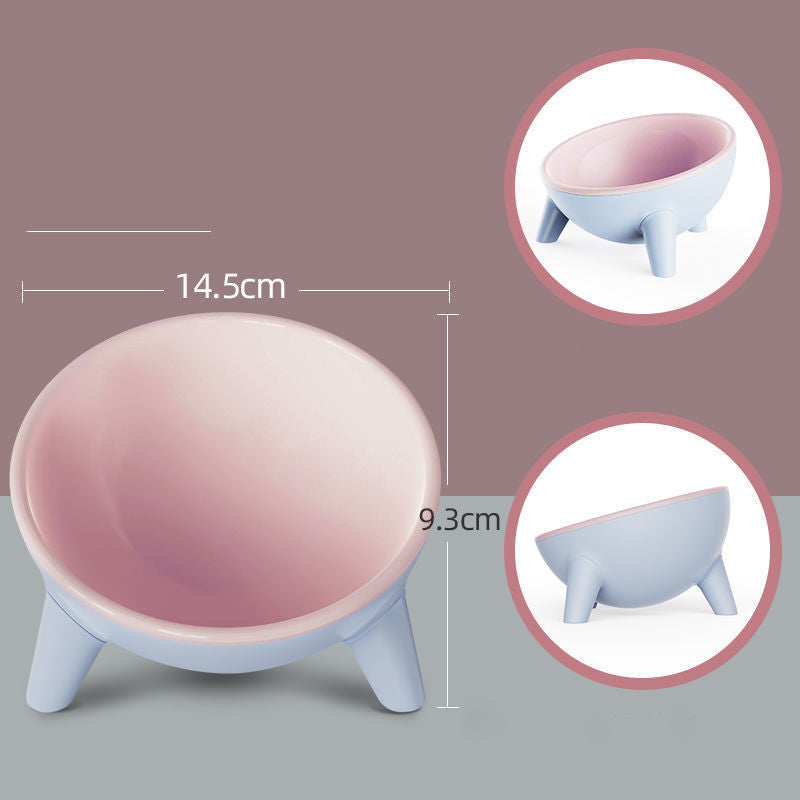 Cat Dog Bowl With Stand Pet Feeding, Nordic Color Feeder, Pet Accessories