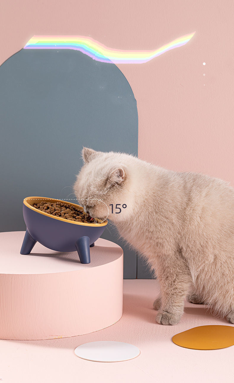 Cat Dog Bowl With Stand Pet Feeding, Nordic Color Feeder, Pet Accessories