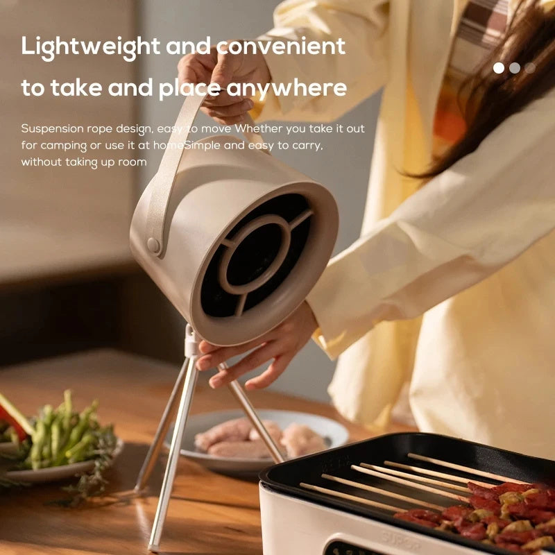 New Portable Desktop Range Hood Extractor Air Cleaner