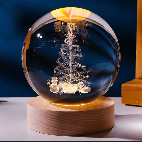 Luminous Starry Sky And Planets Crystal Ball Night Lamp