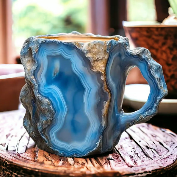 400ml Resin Mineral Crystal Coffee Mugs Home Decor Kitchen Gadgets