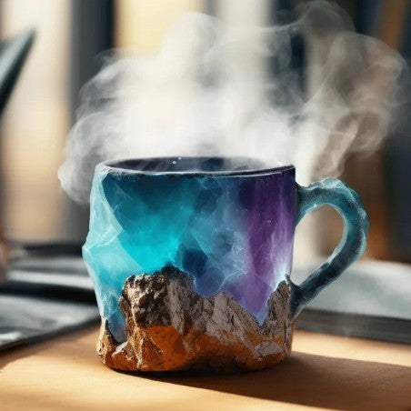400ml Resin Mineral Crystal Coffee Mugs Home Decor Kitchen Gadgets