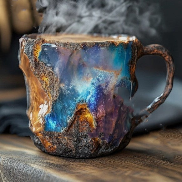 400ml Resin Mineral Crystal Coffee Mugs Home Decor Kitchen Gadgets