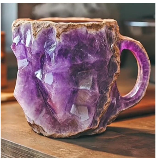400ml Resin Mineral Crystal Coffee Mugs Home Decor Kitchen Gadgets
