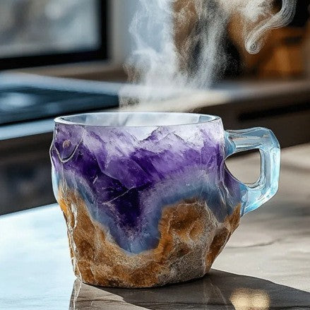 400ml Resin Mineral Crystal Coffee Mugs Home Decor Kitchen Gadgets