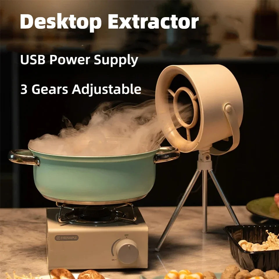 New Portable Desktop Range Hood Extractor Air Cleaner