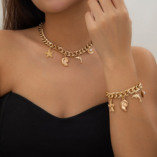 Unique Dolphin Starfish Ocean Charm Jewelry