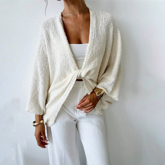 Criss-Cross Knit Sweater – Kybele Autumn 2025