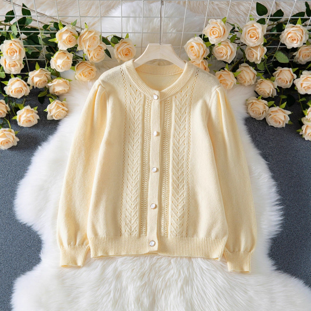 Refined Crochet Knit Coat – Kybele Autumn 2025