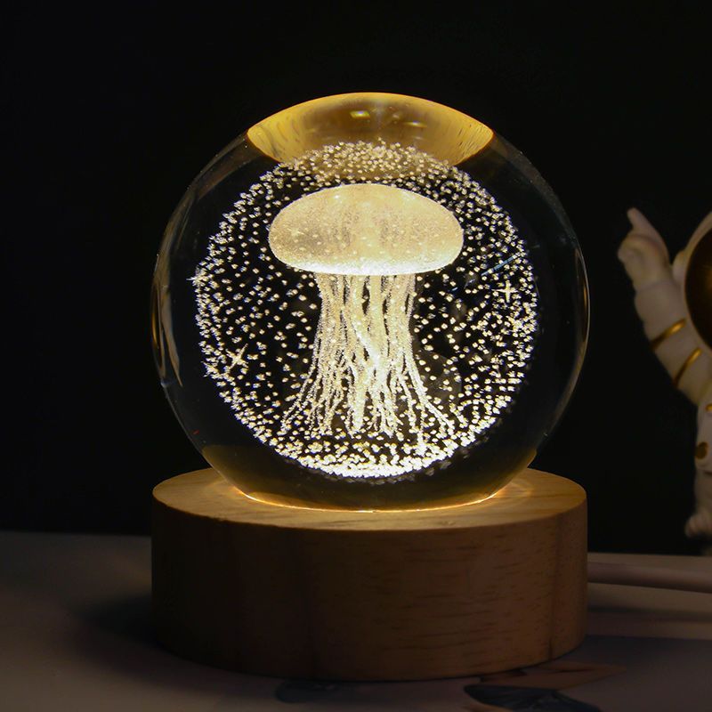 Luminous Starry Sky And Planets Crystal Ball Night Lamp