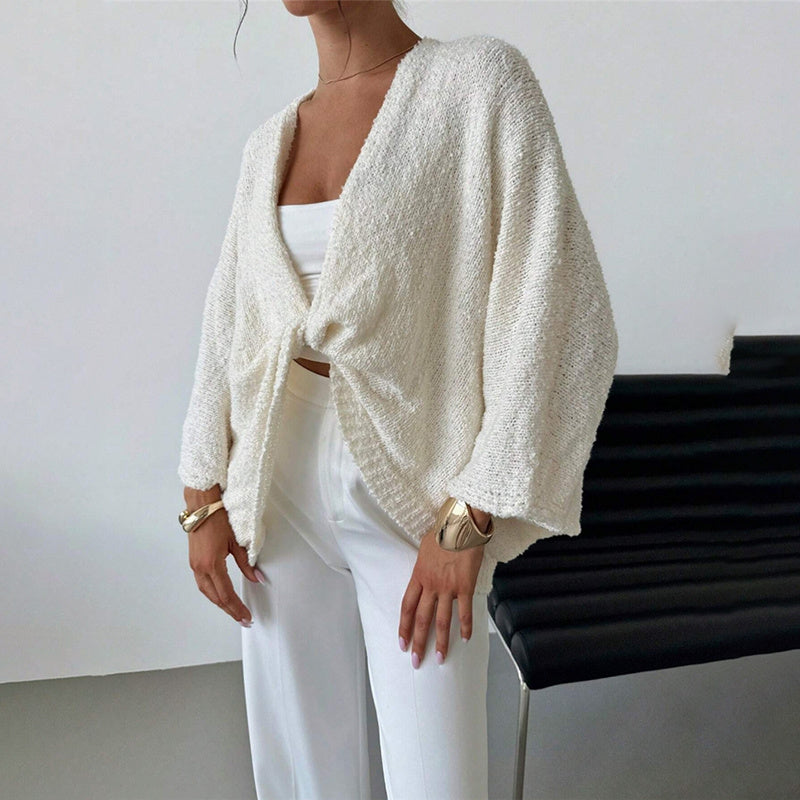 Criss-Cross Knit Sweater – Kybele Autumn 2025