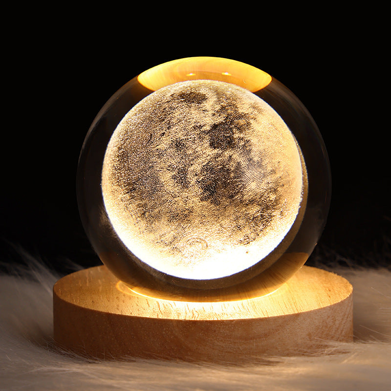 Luminous Starry Sky And Planets Crystal Ball Night Lamp