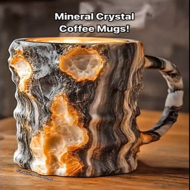 400ml Resin Mineral Crystal Coffee Mugs Home Decor Kitchen Gadgets