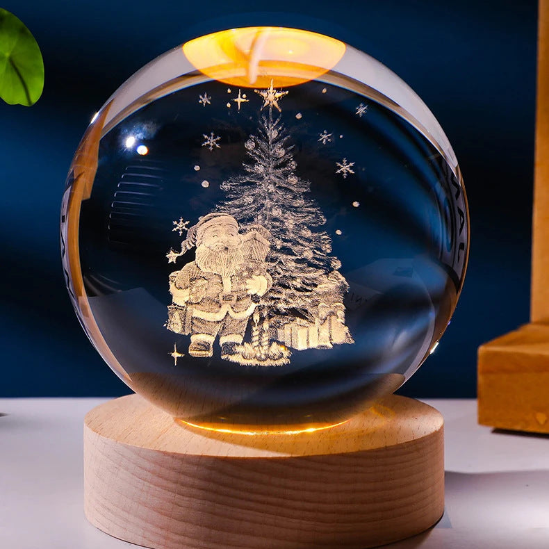 Luminous Starry Sky And Planets Crystal Ball Night Lamp
