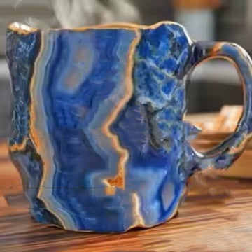 400ml Resin Mineral Crystal Coffee Mugs Home Decor Kitchen Gadgets