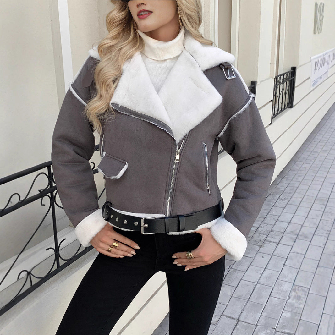 Trendy Plush Polo Jacket – Kybele Autumn 2025