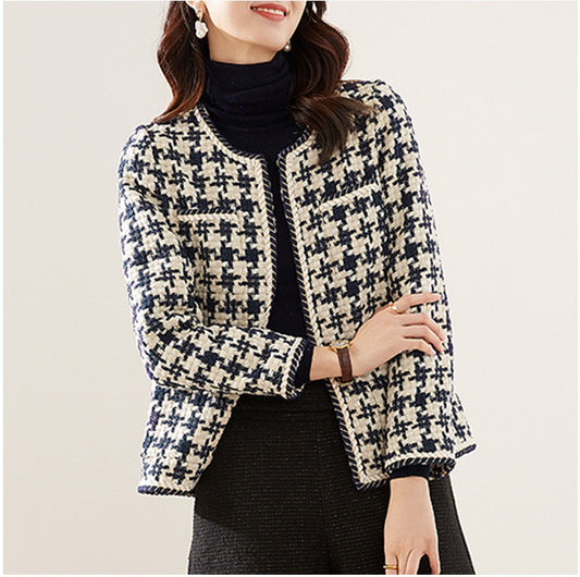 Elegance Houndstooth Jacket – Kybele Autumn 2025