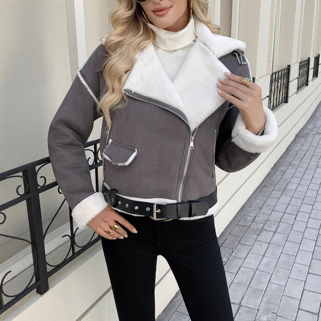 Trendy Plush Polo Jacket – Kybele Autumn 2025